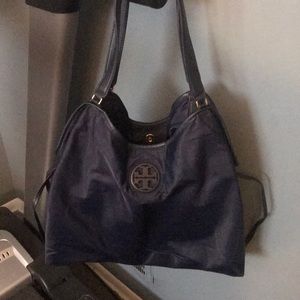 Tory Burch navy nylon bag